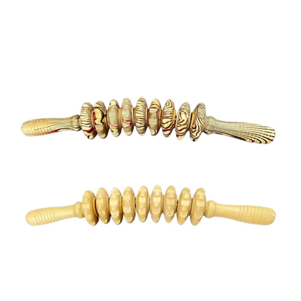 9/12 роликов деревянный массажер для живота ручной роликовый палочка триггерная точка деревянные ручные массажные инструменты для антицеллюлитного тела облегчение мышечной боли