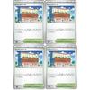 Set of 4 Pok?mon Card Game Town Department Store Stadium Trainer Cards (Random Product Numbers)