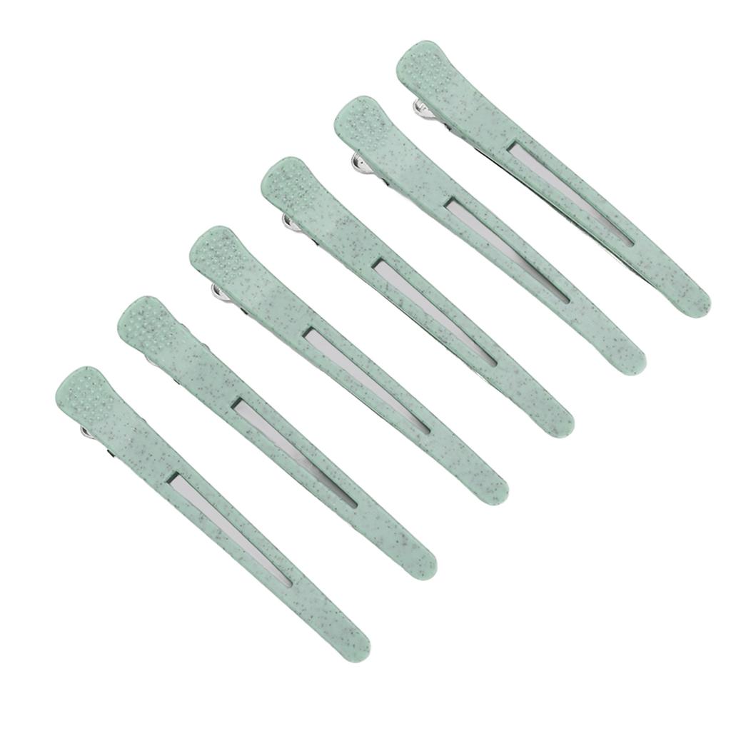 6 шт. Зажим для укладки волос «утиный клюв» Профессиональный Портативный Салонный Зажим для секционирования волос для Женщин Девушек Зеленый