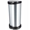 CURVER Мусорное ведро металлизированное с педалью 40 л