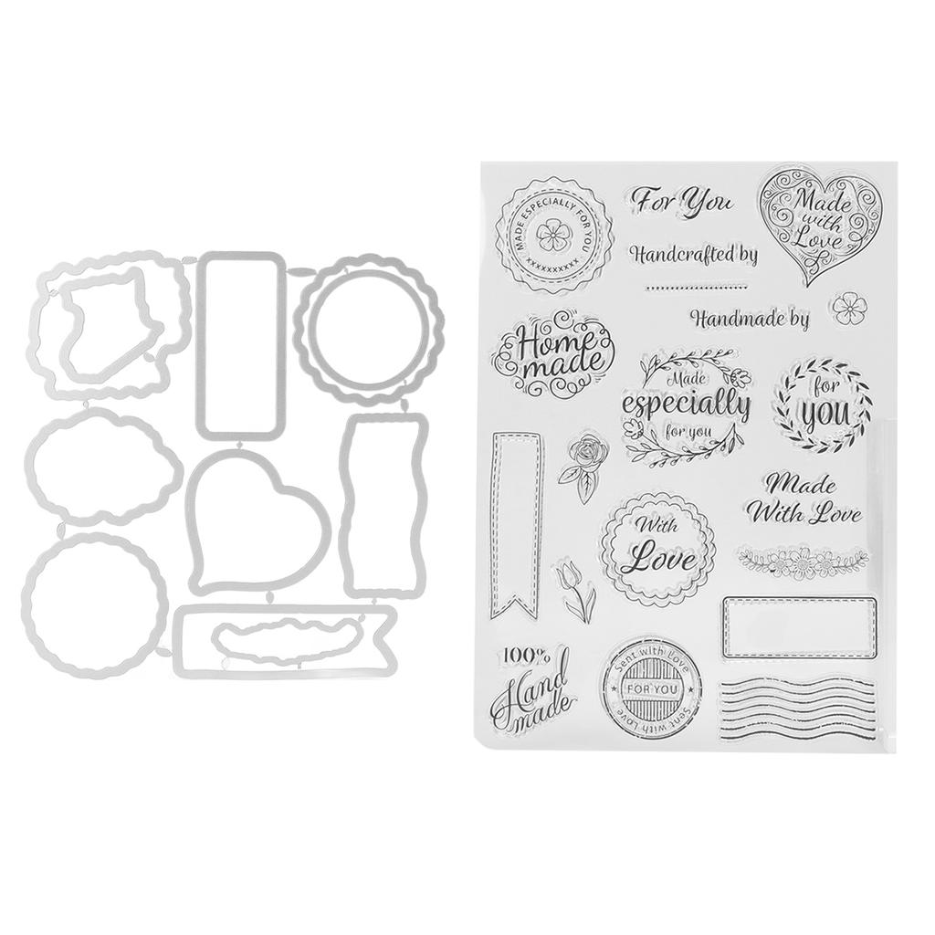 Прозрачный штамп в стиле «Валентинки», прозрачный, безопасный, многоразовый, широко используемый, прозрачный штамп для карточек на английском языке