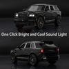 1:36 Scale Cullinan Toy Car Model Alloy Diecast Rubber Tires Sound Light Pull Back Simulation Toy Vehicles Models for Adult Toys