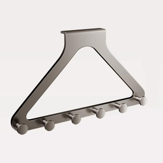 Hook Up Over Door Hooks Double Height No Drill 6 Hooks Towels Robes Dresses Sturdy Damage-Free Installation Hanging