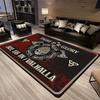 Retro Mysterious Raven Viking Carpet Boho Tarot Witchcraft Floor Mat Living Room Entrance Non-slip Rug Balcony Hallway Rug Decor