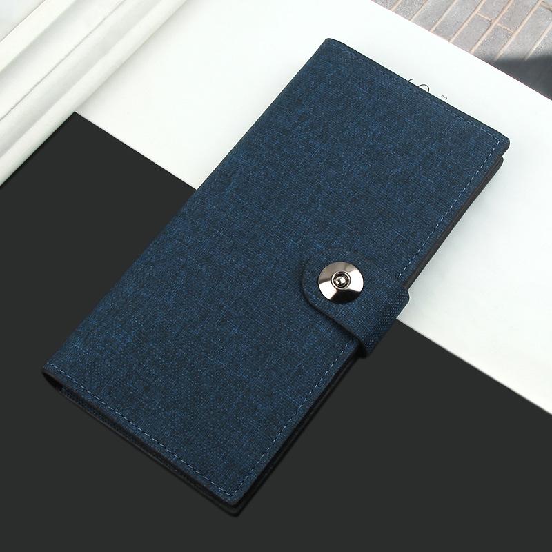 Мужской длинный холщовый кошелек с магнитной застежкой — многофункциональный, модный, вместительный держатель для карт.