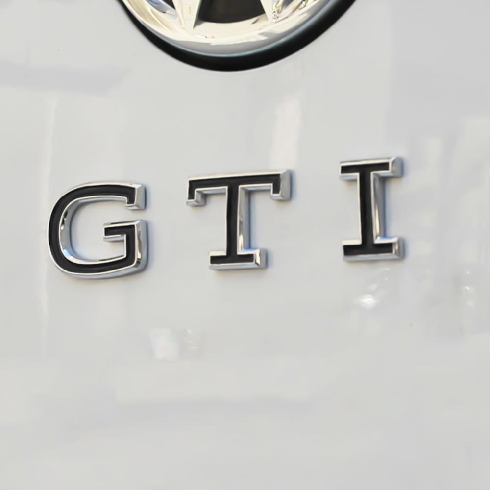 CAT1 Car Exterior Refit Accessories 3D ABS GTI Emblem Body Trunk Decor Stickers For Volkswagen VW Golf Polo Caddy Beetle Touareg Bora