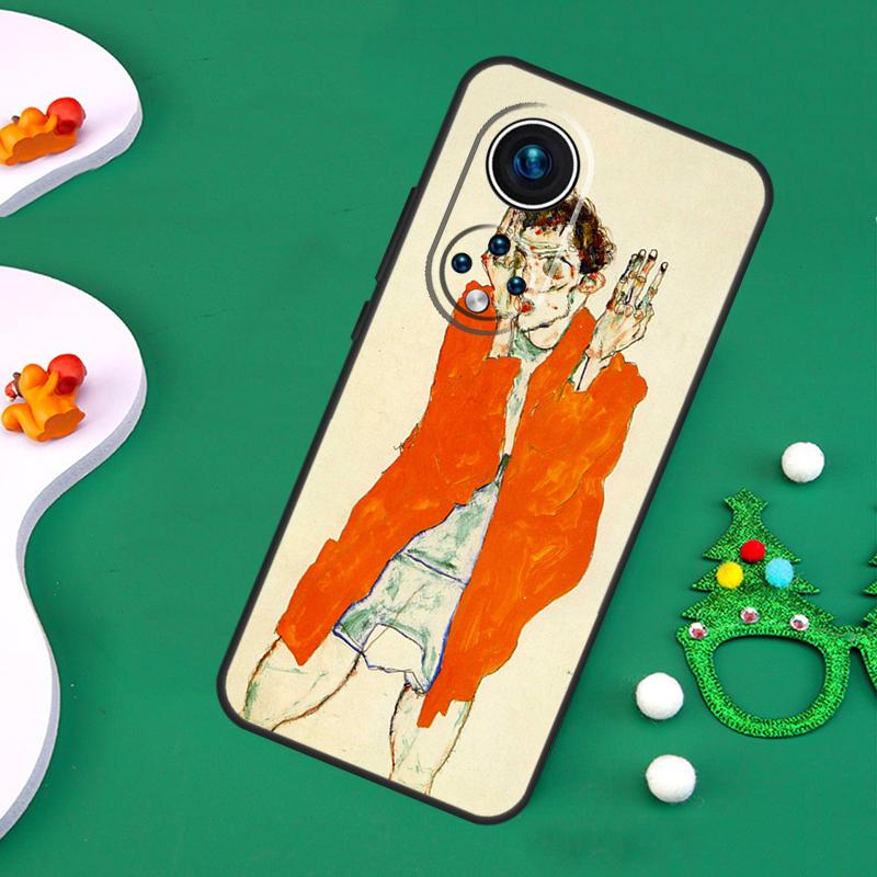 Чехол Egon Schiele для Honor Magic 7 Pro 6 5 50 70 90 200 Lite X9b X9a X8a X8b X7a X6a X8 X9 X9c