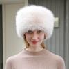 Hot Imitation Mink Hat Winter Warm Thickened Plush Empty Top Hat Solid Color Versatile Headband