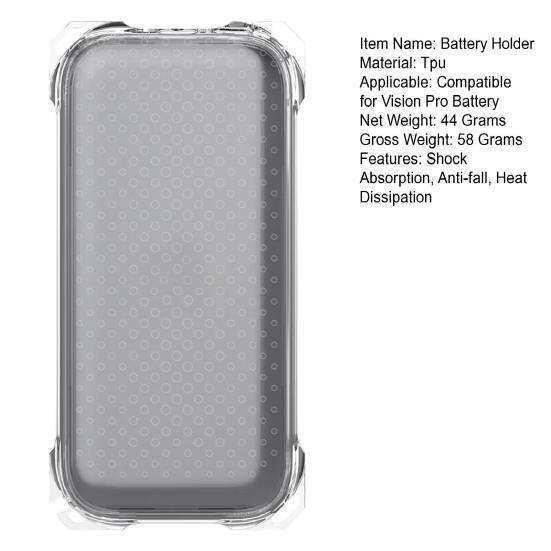 Держатель батареи Портативный чехол для батареи с карабином Ударопрочный защитный чехол для гарнитуры Apple Power Bank Держатель для кабеля питания Чехол