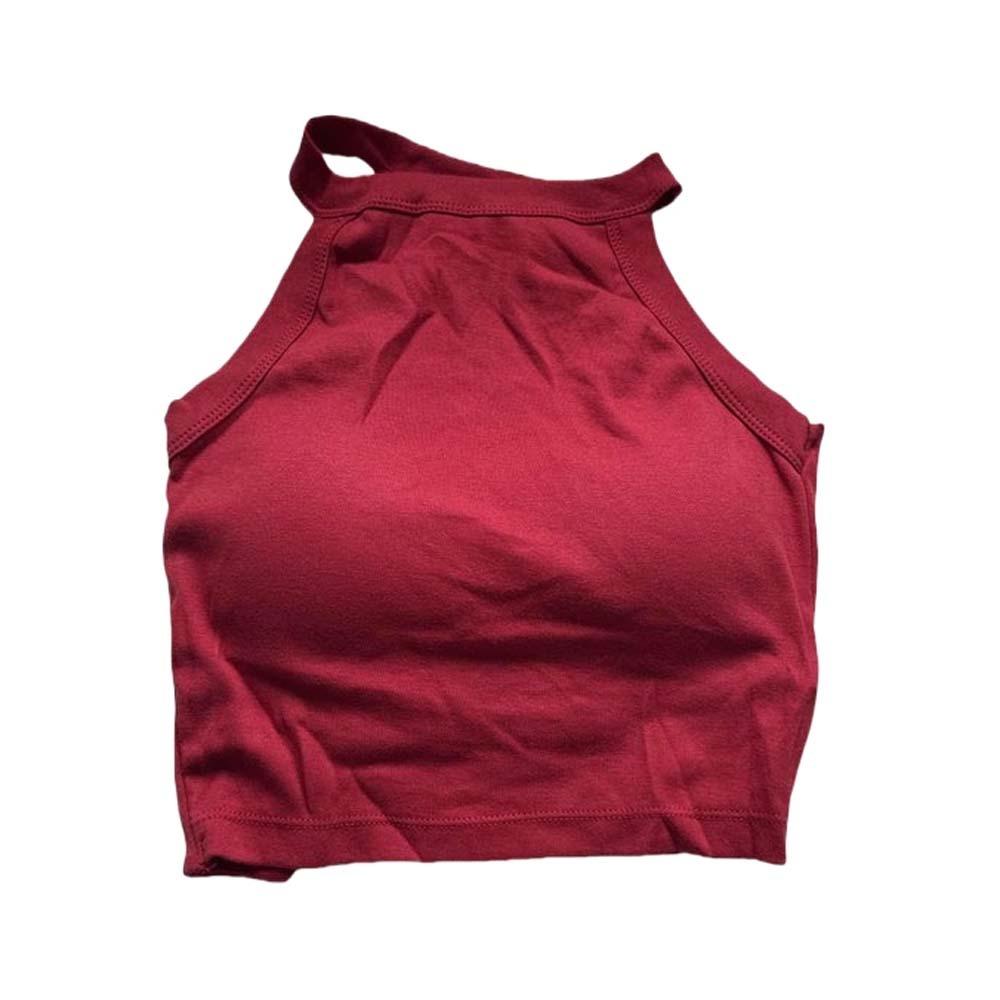 Solid Color Women Corset Slim Fit Suspender Vest Ins Fashion Crop Tops Ladies