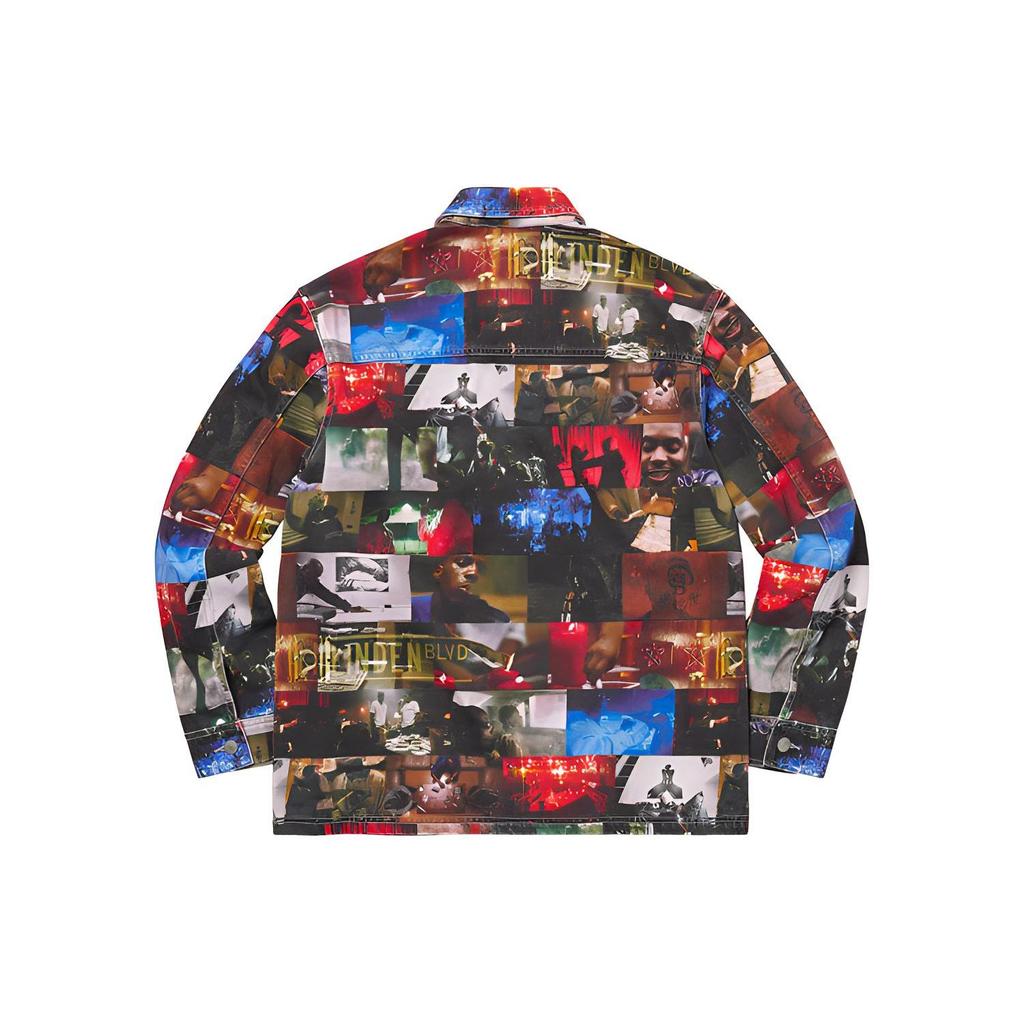Supreme Nas And Dmx Collage Denim Chore Coat SUP-FW21-117