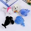 Cute Marine Animals Seal Shark Whale Plush Toy Keychain Bag Pendant Kids Gifts