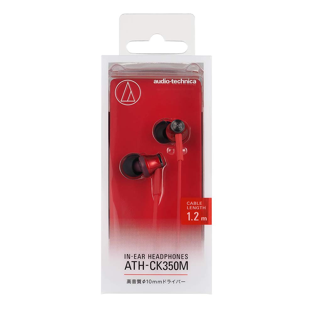 Наушники Audio Technica Canal красные RD ATH-CK350M