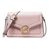 MK Jessie Classic Flap Элегантная сумка через плечо на длинном ремешке с золотой пряжкой и логотипом Кожаная сумка через плечо Женские сумки Розовый 38F1CI6C1L-648