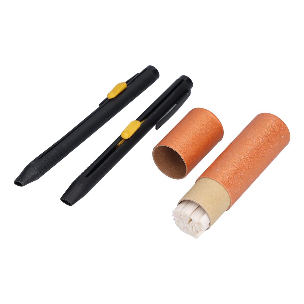 2pcs Sewing Chalk Pencils Sharpening Free Plastic Tailor"s Chalk Pencils with Refills for DIY Craft