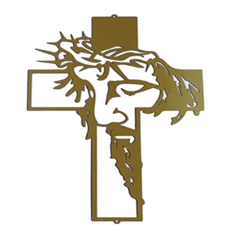 Акриловая вывеска «Крест», Настенный декор «Иисус», Современное украшение для стен, Искусство силуэта, Подходит для дома, офиса, гостиной, спальни