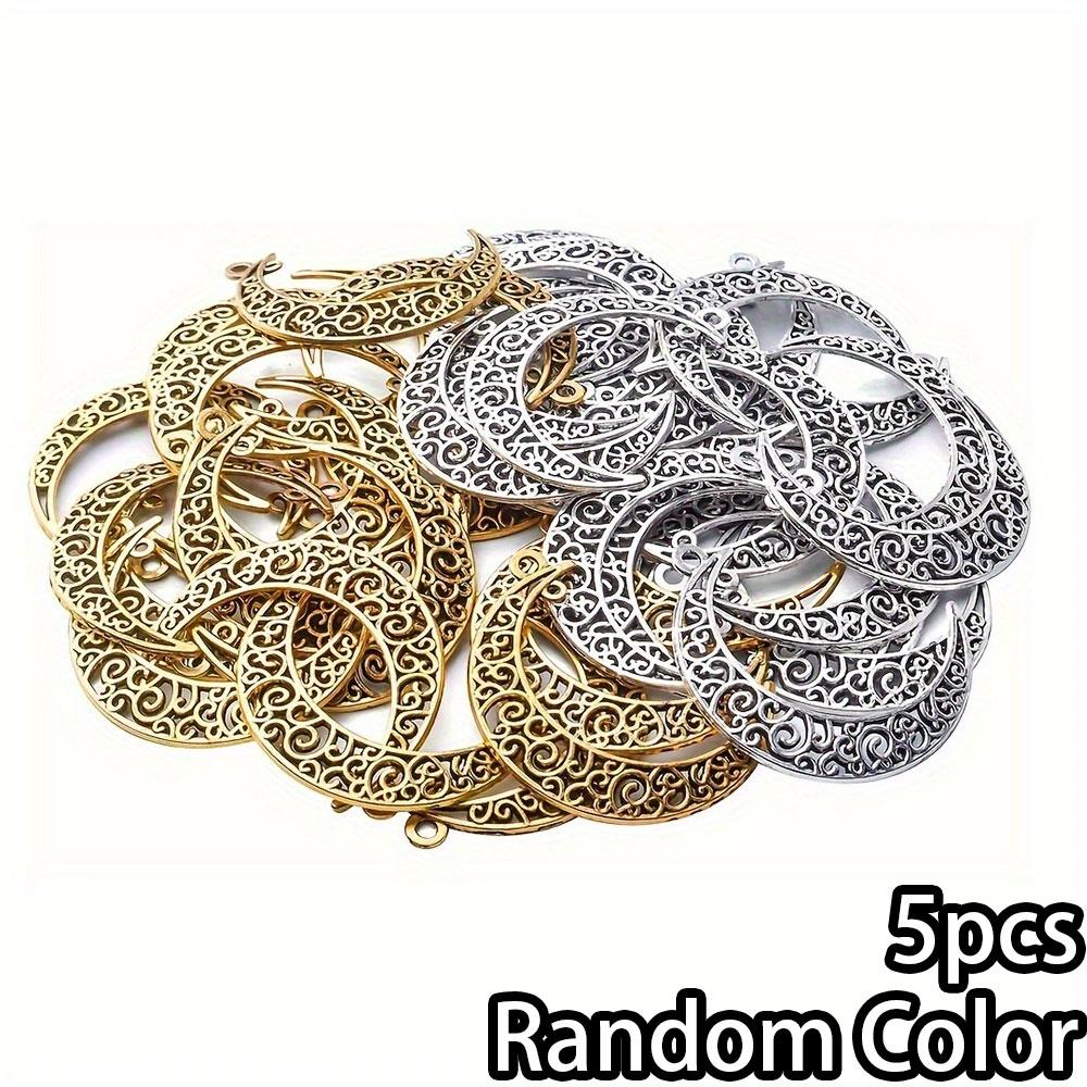 5/10/20 шт. Простая полая луна, маленькая подвеска, полая полумесяц, сплав, подвеска, ожерелье, браслет, цепочка для ног, цепочка для телефона, изготовление ювелирных изделий своими руками