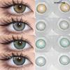 2PCS New Fashion Colored Contact Lenses Dark Brown Lenses Gray-white Deauty Lenses Dark Green Lenses Color Makeup Blue Lenses