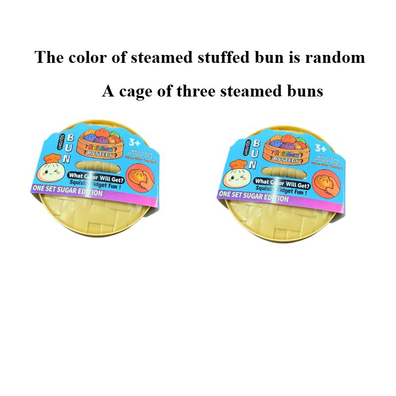 New Realistic Steamed Bun Squishy Toy Slow Recovery Stress Relief Toy Bola Pop It Fidget Toys Squishy Kawaii Sloth