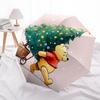 Winnie and friends Themed Travel Umbrella-8 Ribs Automatic Opening and Closing, Portable Folding Design, Compact and Stylish Umbrella