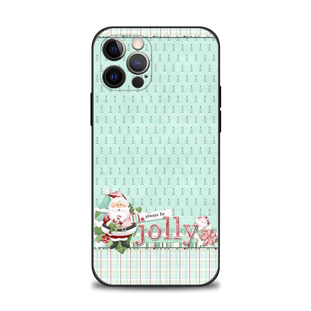 Мягкий силиконовый чехол для телефона для iPhone 14 13 12 11 Pro Max 6 6S 7 8 Plus X XS XR 12 13 Mini Shell Рождественская елка с оленем