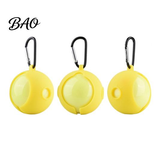 Golf Ball Travel Case Silicone Cover with Carabiner, Portable Standard Holder, Flexible Carrier Protective Sleeve, Accessories, Gift for Golfers