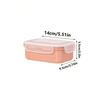 Kitchen Refrigerator Microwave Safe Plastic Lunch Box, Rectangular-Shaped Fresh-Keeping Box For Food Storage, Fruits & Snacks With Seal Cover, Kitchen