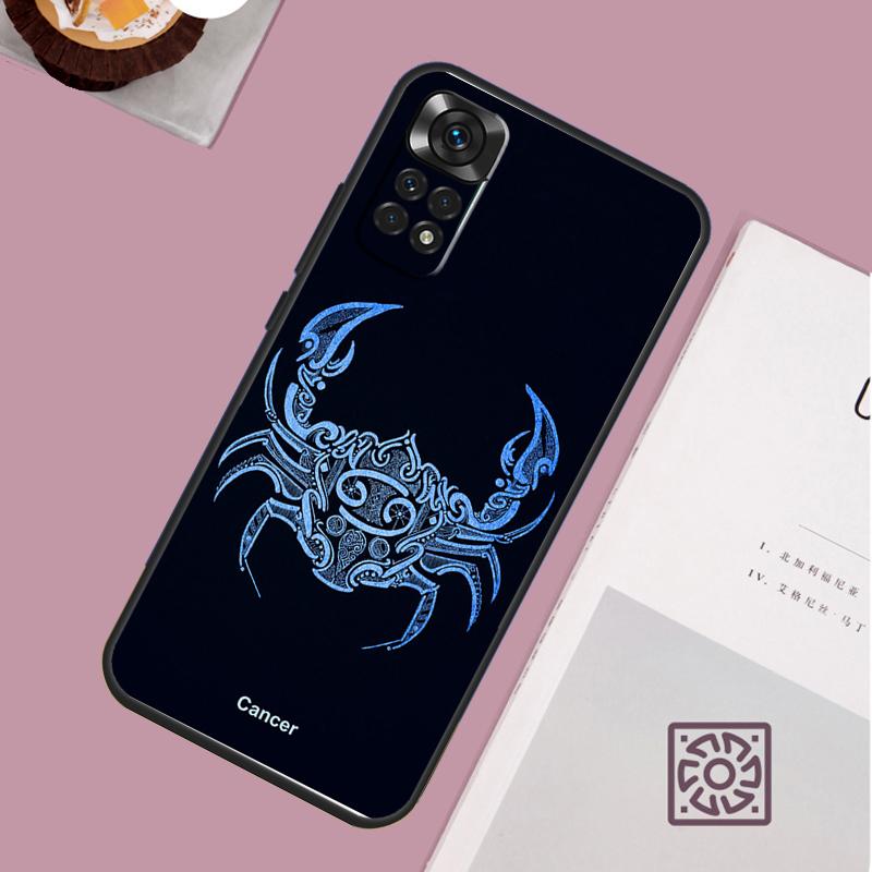 Чехол для телефона со знаком зодиака для Xiaomi Redmi Note 13 12 12S 12C 13C 10 10C 9 9C 10S 11S 11 Pro Мягкая крышка