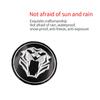 4pcs/set Upgrade Your Ride with 3D Tiger Panther Lion Head Car Wheel Center Hub Cap Emblem Stickers Cover - 2.2 Inch