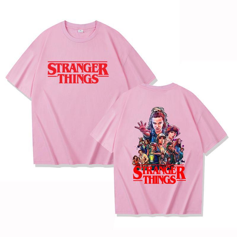 Унисекс летняя футболка с коротким рукавом Stranger Things, Большие размеры XXS-4XL, Эксклюзив для трансграничной торговли
