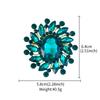 Weiman Fashion Flower Brooches Luxury Women Fashion Crystal Rhinestone Gold Plated Alloy Customize Designer Brooches Pin Gift