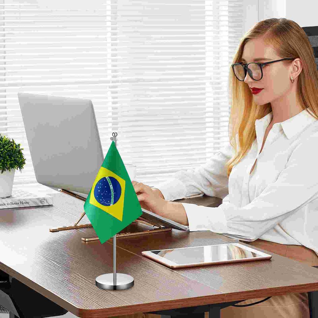 Телескопическая подставка для флага, держатель, американская износостойкая основа, настольный аксессуар, офисный стержень, украшение