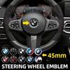 1 шт. 45 мм Значок на рулевое колесо автомобиля Эмблема Наклейка Автостайлинг Для E36 E46 E53 E90 E60 E61 E93 E87 X1 X3 X5 X6 F30 F20 F10