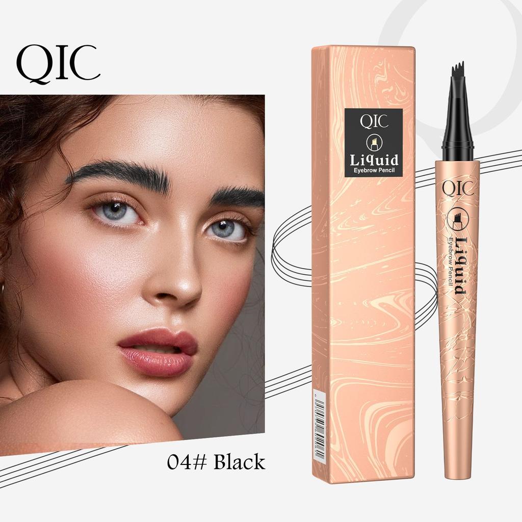 Makeup Four-Pronged Eyebrow Pencil Does Not Take Off Makeup, Extremely Fine Eyebrow Pencil, Sweat-Proof Liquid Water Eyebrow Pencil