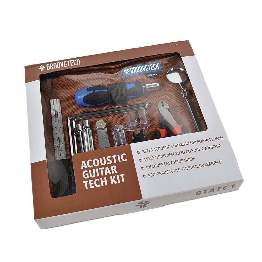 GrooveTech Tools Acoustic Guitar Tech Black Kit,