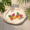 Women's Earrings Colorful Woven Butterfly Earrings Dopamine Bohemian Niche Style Earrings