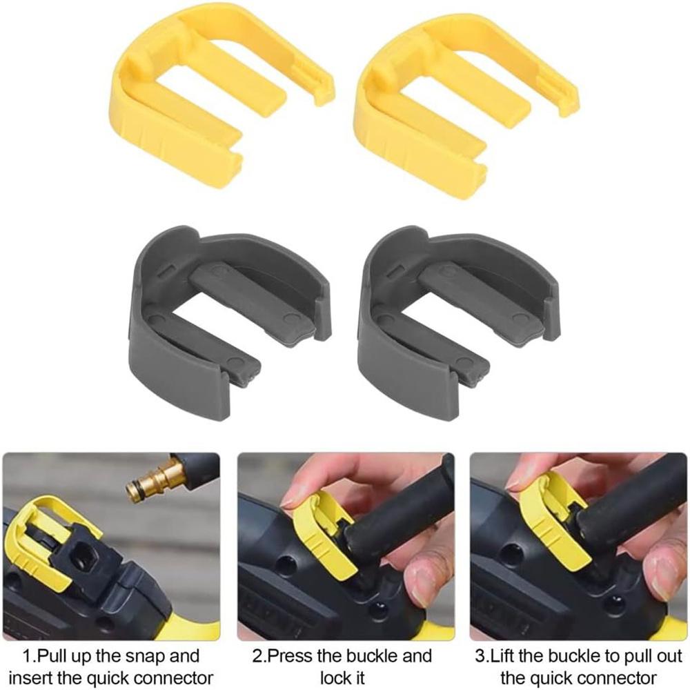 Зажимы для мойки высокого давления - Для Karcher K2 K3 K7 - 4 шт. Быстросъемные PN: 5.037-333.0/K5037333