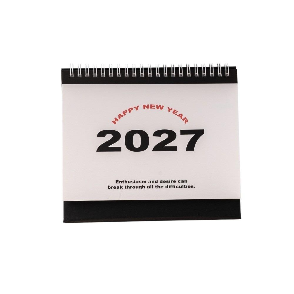 Daily Schedule 2027 Desk Calendar Thick Paper Standing Flip Calendar Daily Scheduling