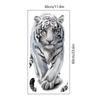 White Tiger Wall Stickers For Living Room Bedroom Fridge Art Decals Background Wall Decoration Waterproof PVC Material 30*60CM