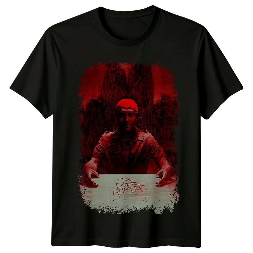 Охотник на оленей (1978) Футболка с постером фильма в стиле ретро 70-х, унисекс