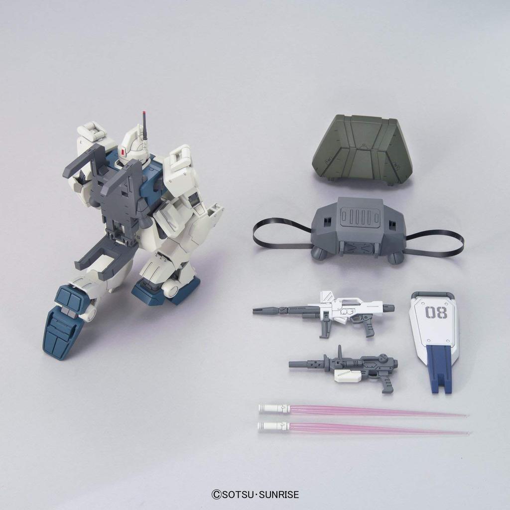 Bandai HGUC Mobile Suit Gundam RX-79 Ez-8 Gundam 1/144 Scale Pre-colored Plastic Model Kit