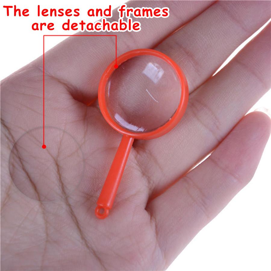 24/48pcs Plastic Handheld Magnifying Glasses Lightweight Reading Magnifier for Office, Inspection, Document Review & Daily Use