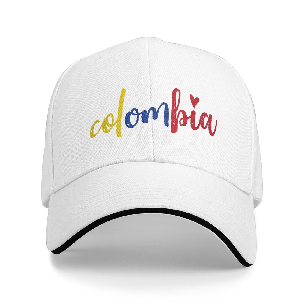 Women Unisex Colombiano Flag Colombia Outdoor Hat Adjustable Cap Casual Baseball Cap Sunscreen Hats