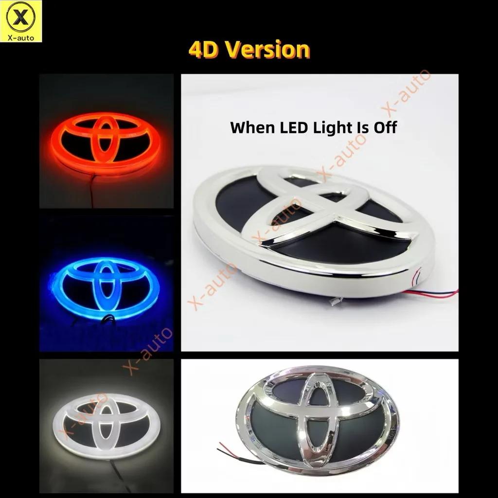 Для Toyota S221 Высококачественная 4D Светодиодная подсветка Логотипа на решетку радиатора и багажник для Toyota Hilux Prius Avensis Auris Corolla Camry RAV4 VIOS SIEN T1