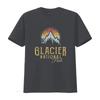 Womens Vintage Glacier National Park Summit T Shirt vintage Washed fashion homme Versatile Stylish Top For Everyday Wear