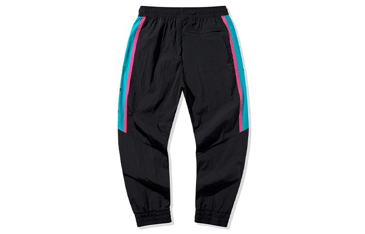 Li Ning Мужские вязаные спортивные штаны Новый Стандарт Черный AKXQ121-1