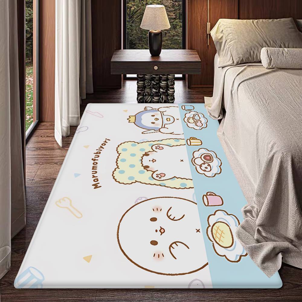 M-Moppu Floor Mat INS Style Soft Bedroom Floor House Laundry Room Mat Anti-skid Household Carpets