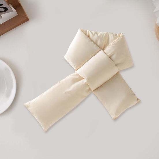 Пуховый шарф Легкий Теплый Зимний Дизайн Крест Однотонный Шарф Дожде- Снегозащитный