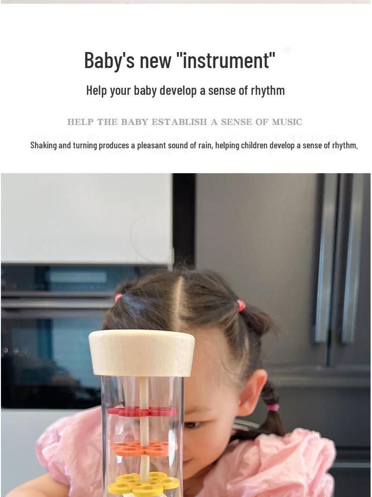 Деревянная дождевая палка для детской музыки и развития координации Монтессори игрушка