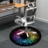 1pc Color Wheel Chair Carpet for Office - Durable, Ideal for Chair Mats, Stylish & Functional Decorative Rug yy260130077